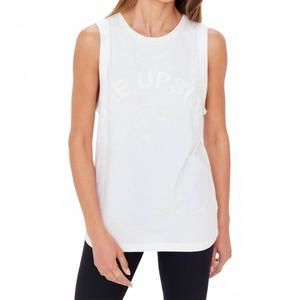 NEW THE UPSIDE jeet tank top in white